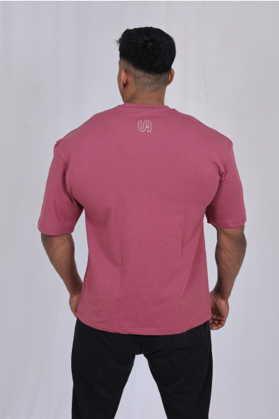 New Maroon Oversized Tee