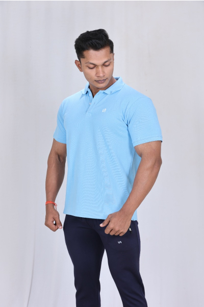 Electric Blue Polo T-Shirt