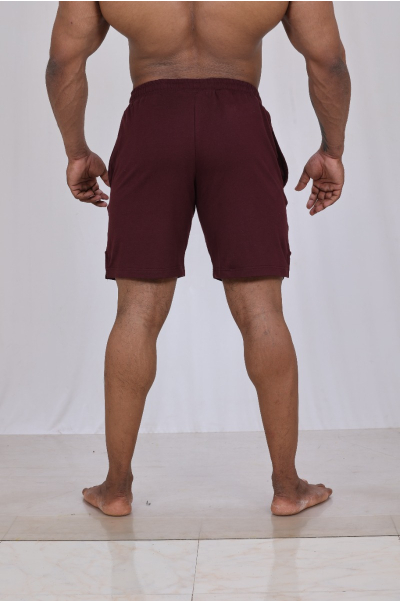 Men's Maroon Athletic Shorts 
