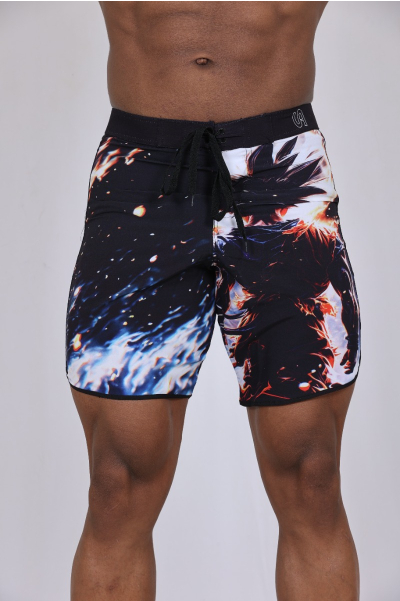 Blazing Goku Performance Board Shorts