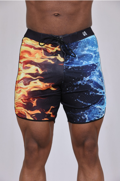 Aqua Flame Board Shorts