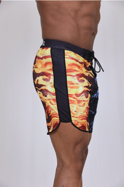 Aqua Flame Board Shorts