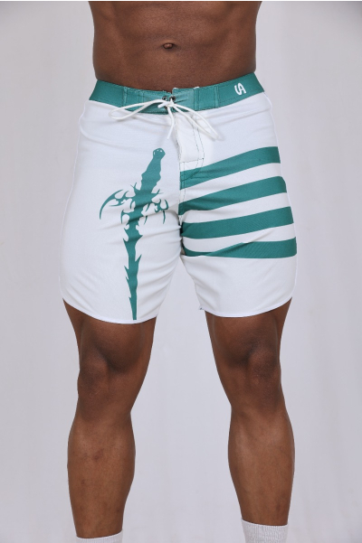 Mint Frost Active Board Shorts
