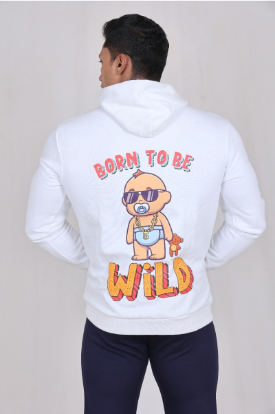 Frost White Athletic Hoodie