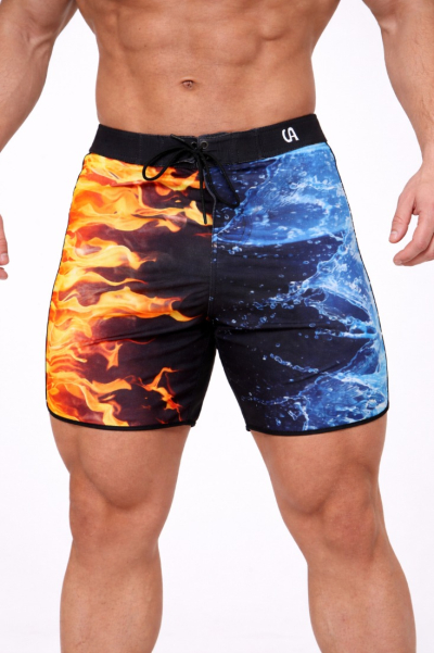 Aqua Flame Board Shorts