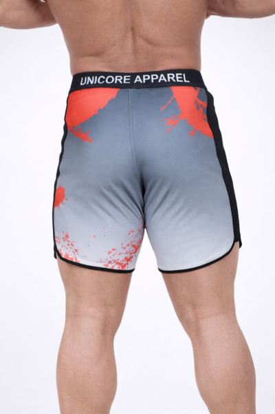 Ashen Crimson Apex Board Shorts