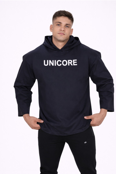 Obsidian (Black) 3/4 Sleeve Hoodie