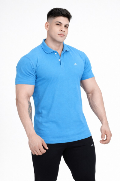 Ocean Crest (Blue) Polo T-Shirt