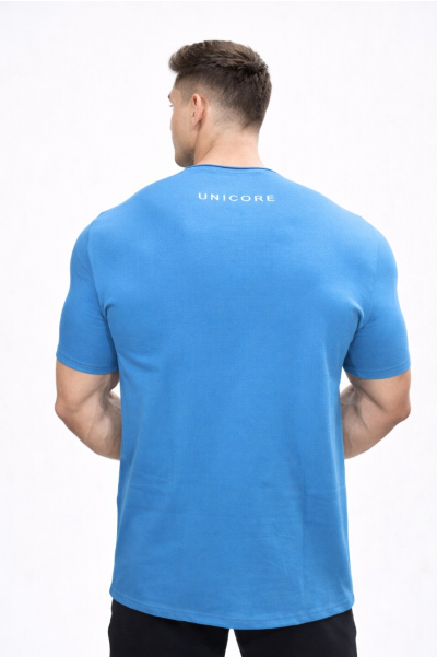 New Round Neck Tee Air Force Blue