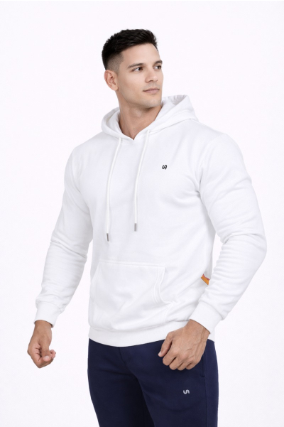 Frost White Athletic Hoodie