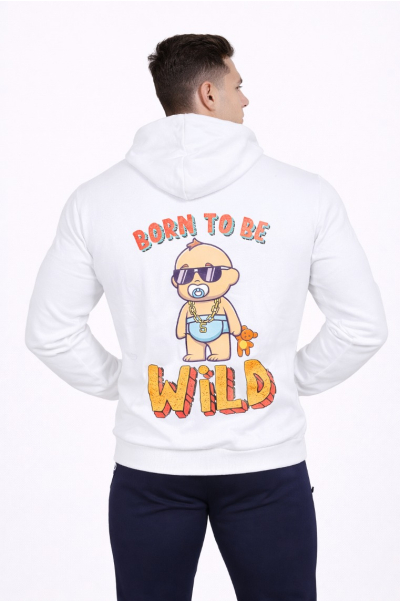 Frost White Athletic Hoodie
