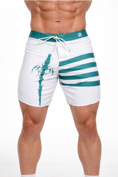 Mint Frost Active Board Shorts