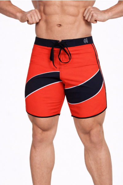 Red Eclipse Pro Board Shorts