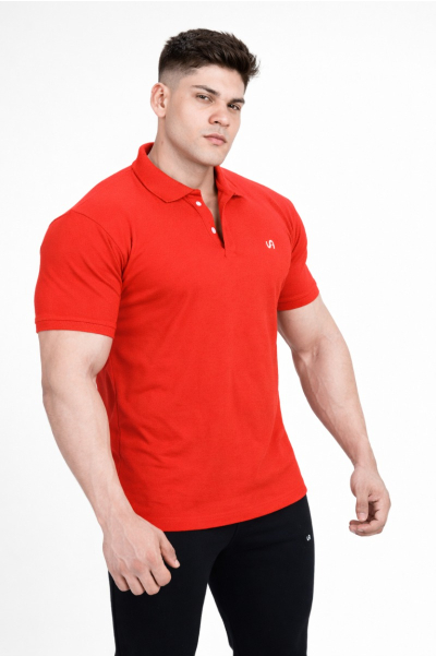 Crimson Drive (Red) Polo T-Shirt