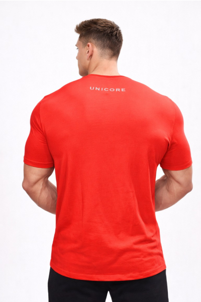 New Round Neck Tee Red
