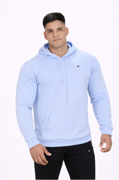 Sky Blue Full Sleeves Hoodie