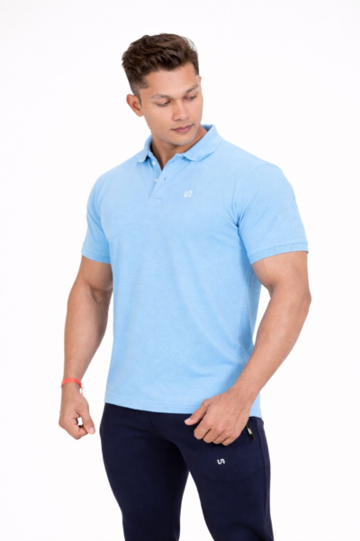 Electric Blue (Sky Blue) Polo T-Shirt
